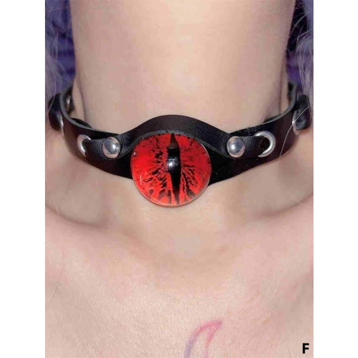 Halloween Gothic Punk Eyeball Choker