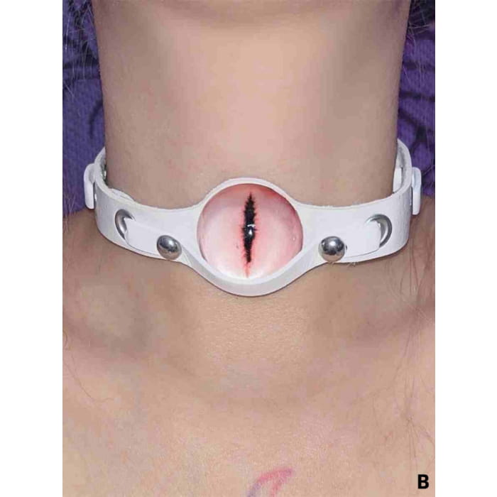 Halloween Gothic Punk Eyeball Choker