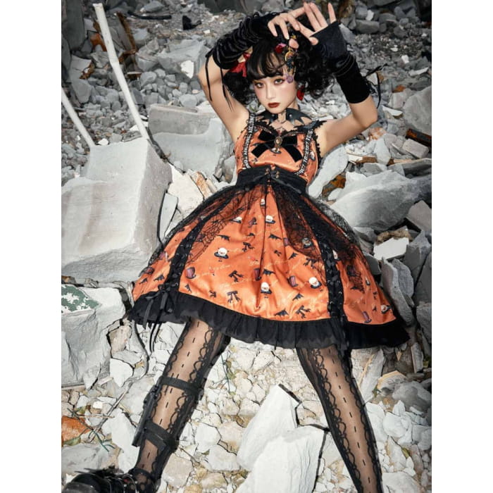 Halloween Lolita Gothic Jumper Skirt