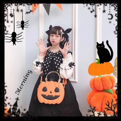 Halloween Orange Pumpkin Shoulder Bag