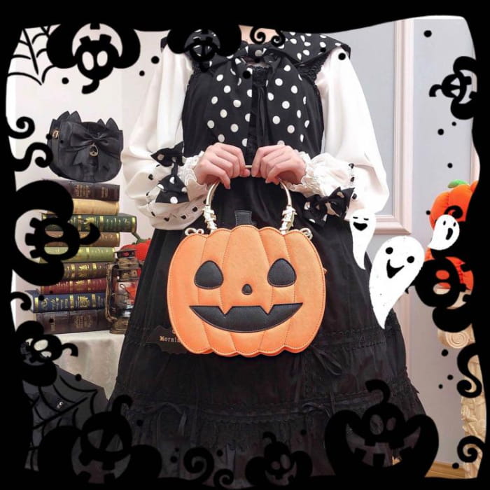 Halloween Orange Pumpkin Shoulder Bag