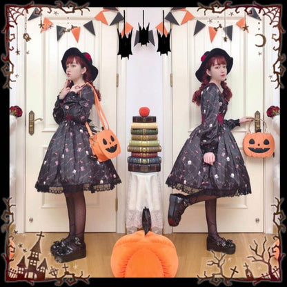 Halloween Orange Pumpkin Shoulder Bag