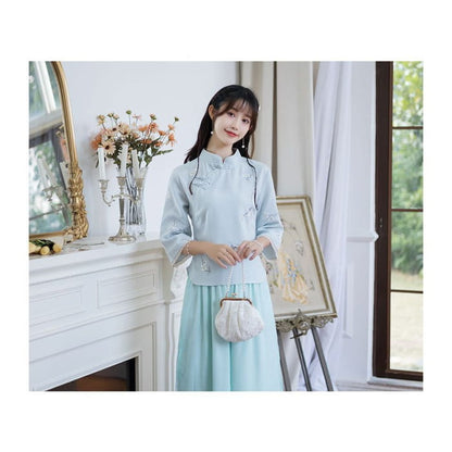 Hanfu Embroidered Top