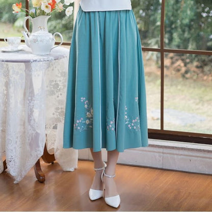 Hanfu Midi - Green / One Size