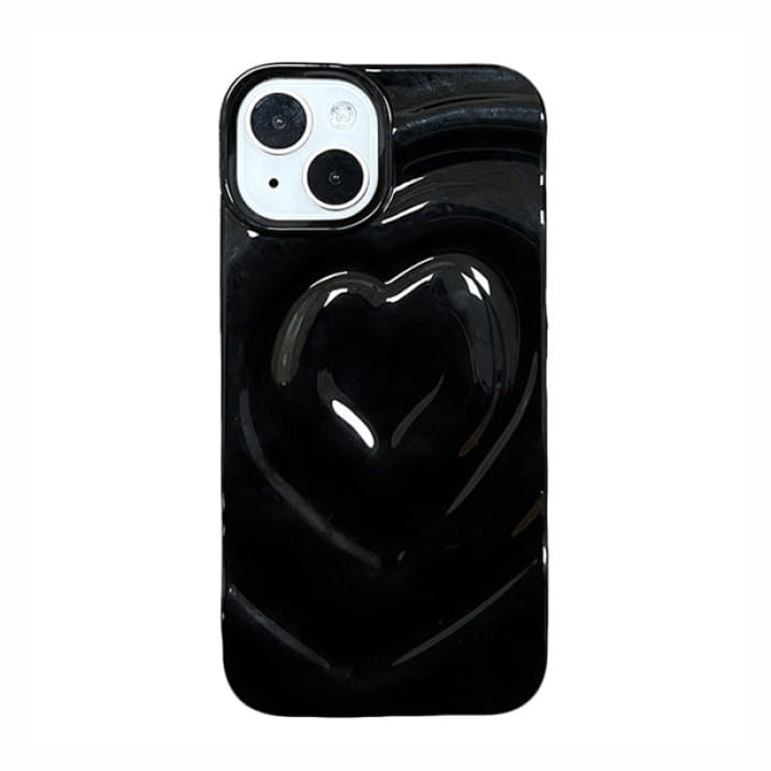 Heart iPhone Case - 11 / Black - IPhone