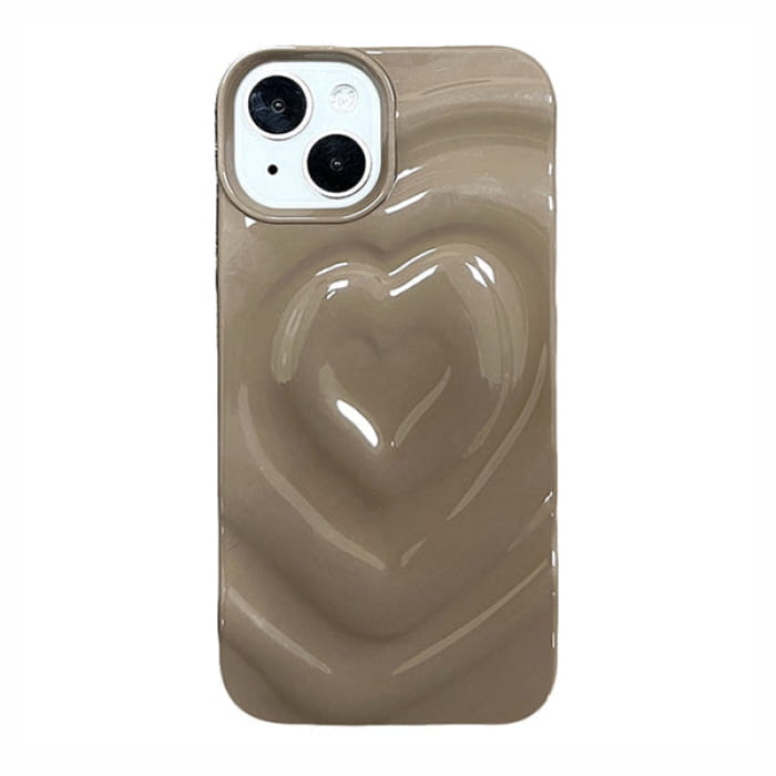 Heart iPhone Case - 11 / Brown - IPhone