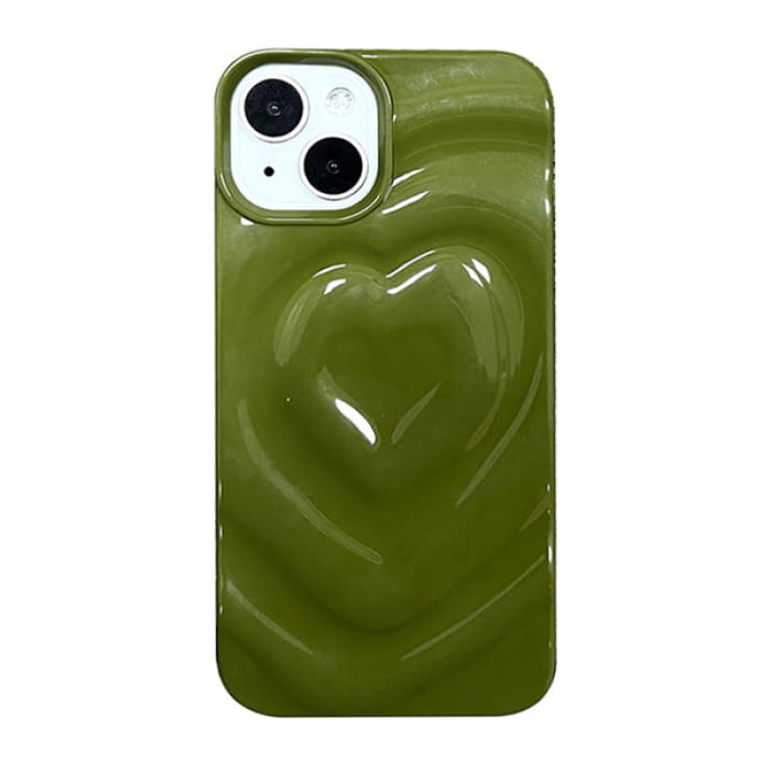 Heart iPhone Case - 11 / Green - IPhone