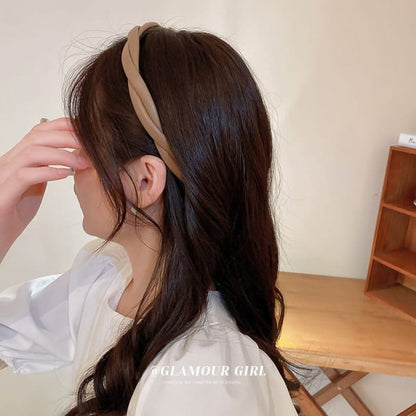 Helical Faux Leather Headband