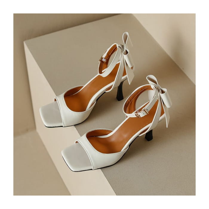 High Heel Plain Sandals