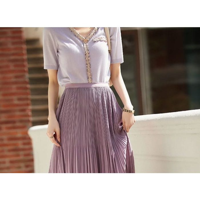 High Rise Plain Midi