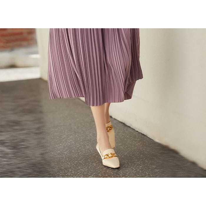 High Rise Plain Midi