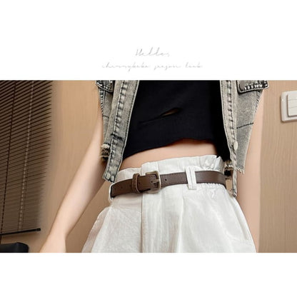 High Waist Pleated Casual Shorts With Rolled Hem Egirldoll