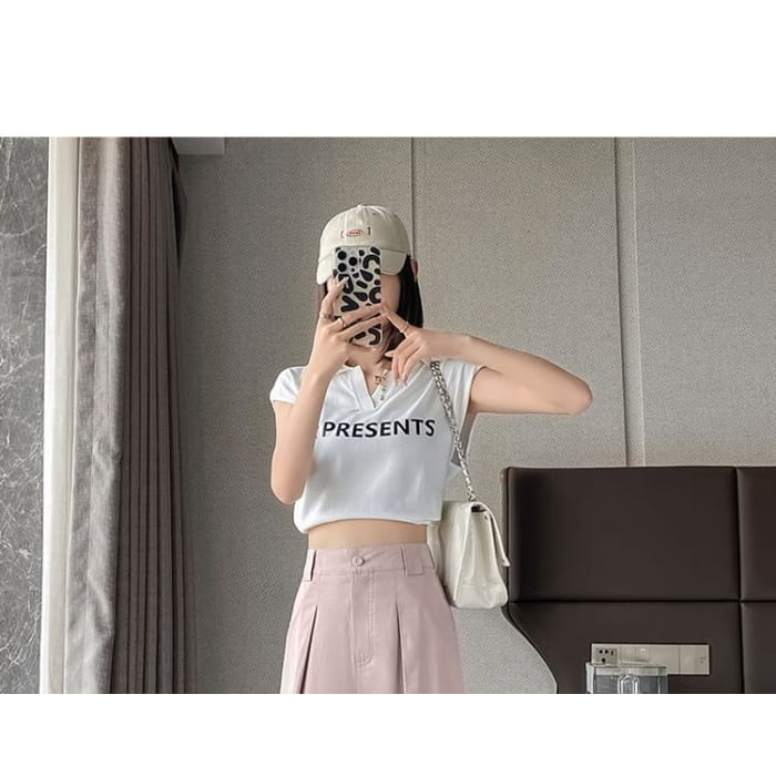 High Waist Pleated Loose Cutting Wide Leg Pants Egirldoll