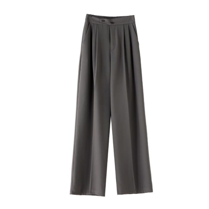 High-Waist Wide-Leg Dress Pants