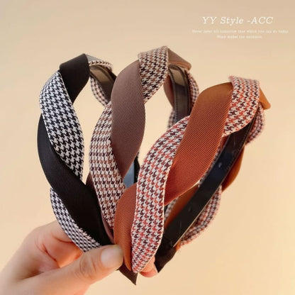 Houndstooth Helical Fabric Headband