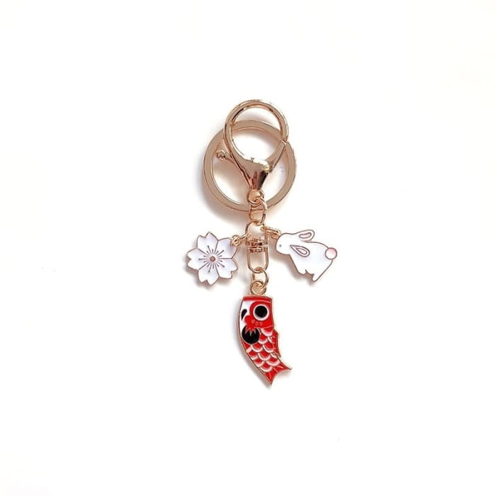 Japanese Koinobori Key Ring / Bag Charm