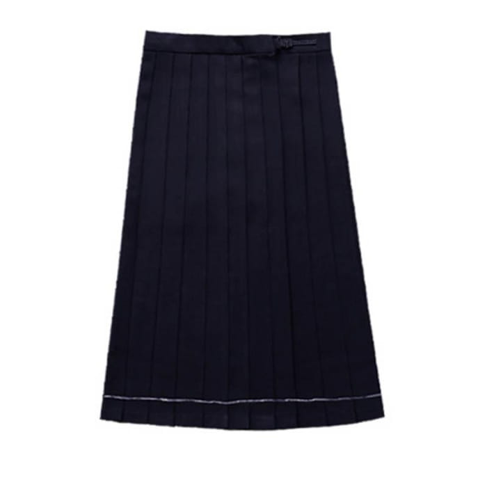 JK Uniform High Waist Pleated Short Mid Long Skirt