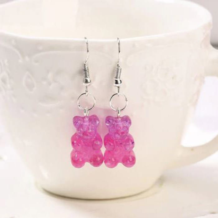 Kawaii Bear Earrings - earrings