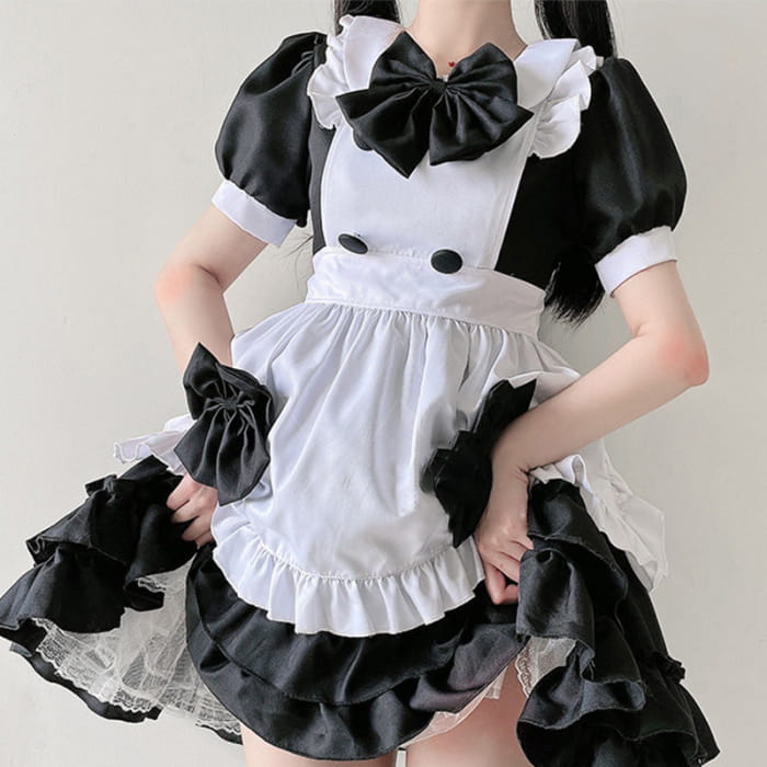 Kawaii Bow Decor Rulffled Lolita Dress