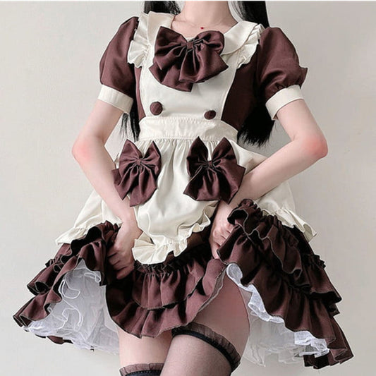 Kawaii Bow Decor Rulffled Lolita Dress