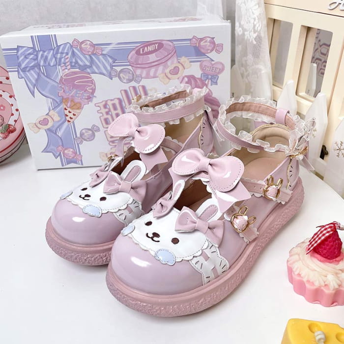 Kawaii Bunny Lolita Mary Janes Shoes