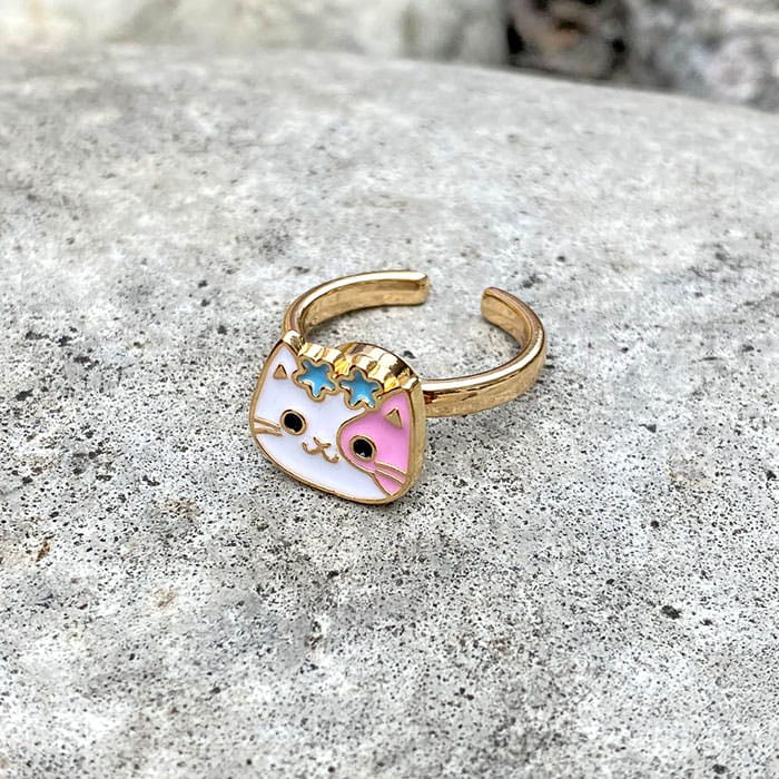 Kawaii Cat Anxiety Ring - ring