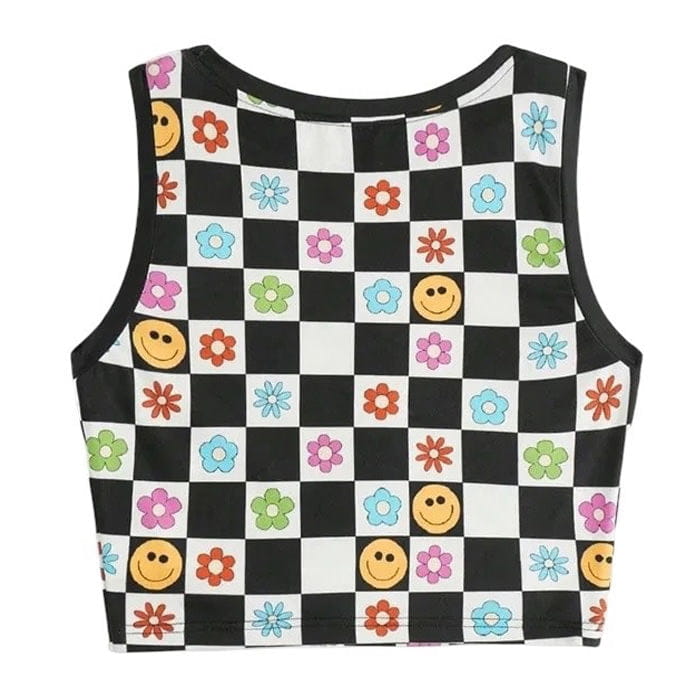 Kawaii Checker Top - Tops