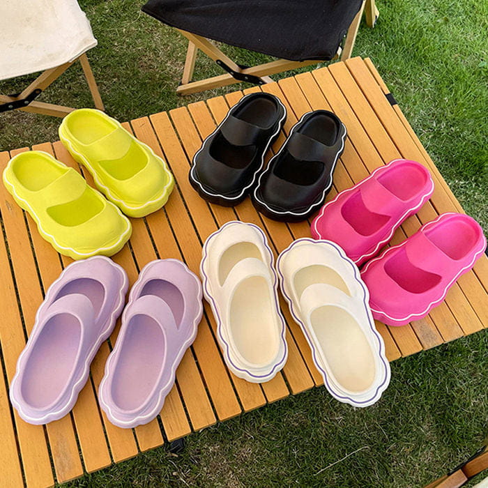 Kawaii Chunky Platform Sandals - Slippers