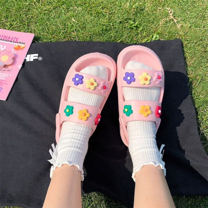 Kawaii Flower Sandals - Slippers