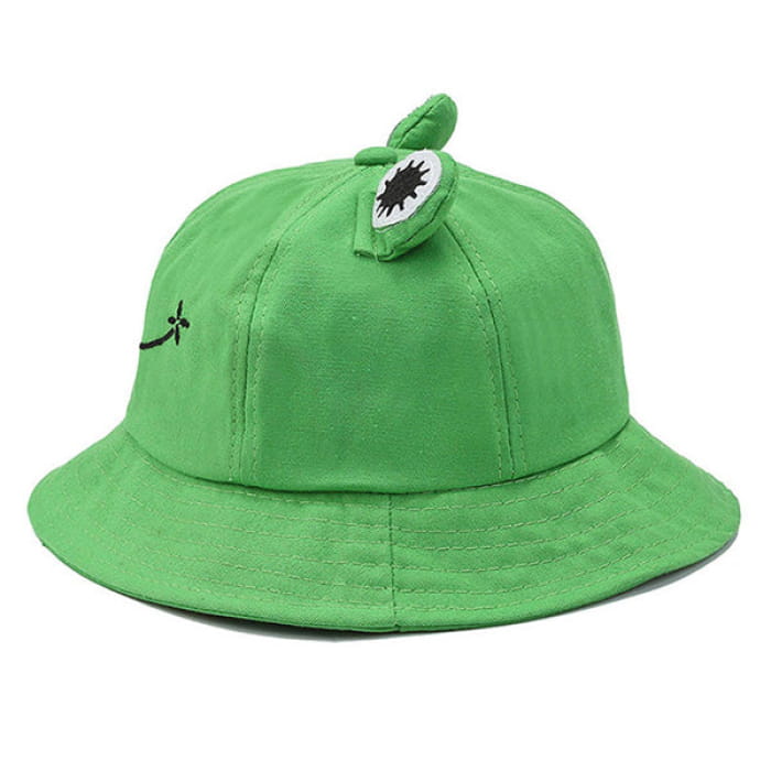 Kawaii Frog Bucket Hat - Standart / Green - Hats