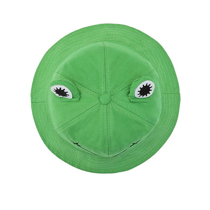 Kawaii Frog Bucket Hat - Standart / Green - Hats