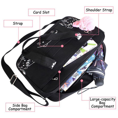 Kawaii JK Cat Cartoon Uniform Crossbody Bag