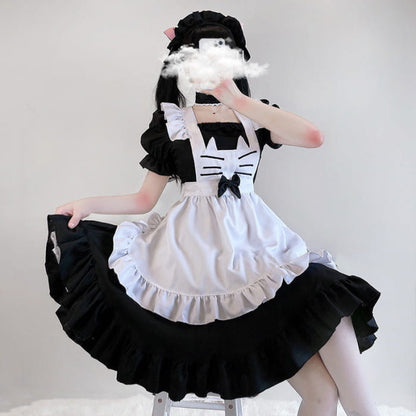 Kawaii Kitty Bow Lolita Maid Dress