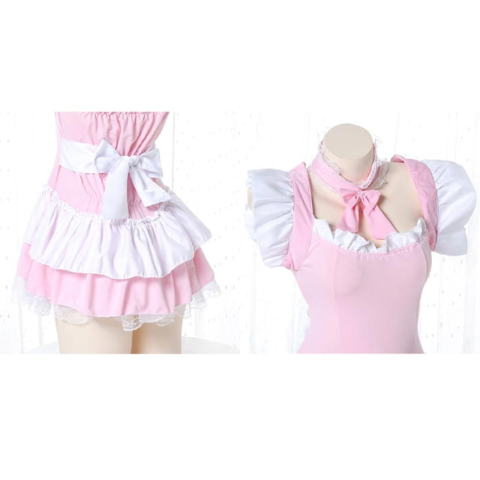 Kawaii Lolita Bow Knot Lace Hem Dress