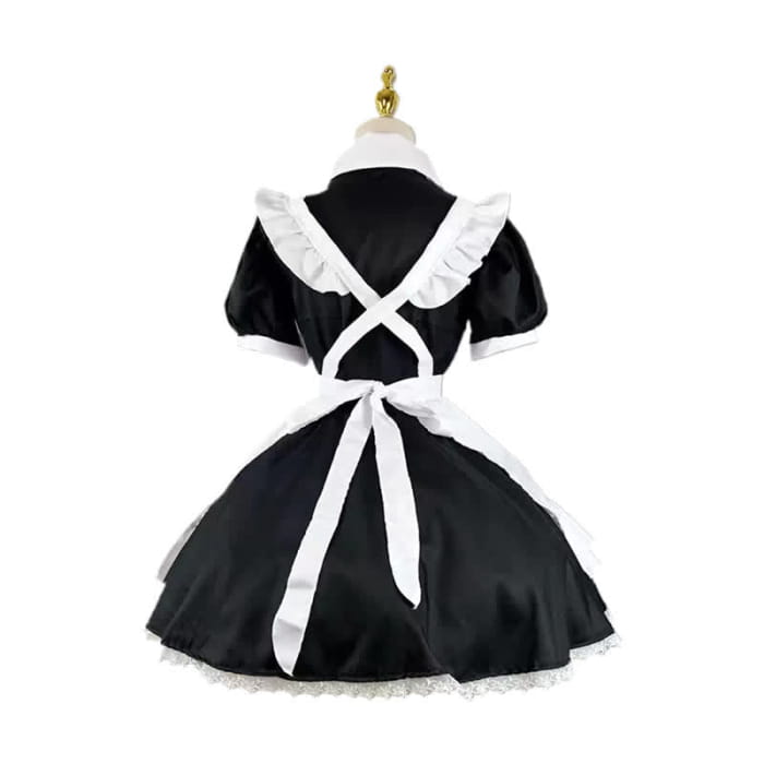 Kawaii Sweet Ruffled Maid Lolita Dress