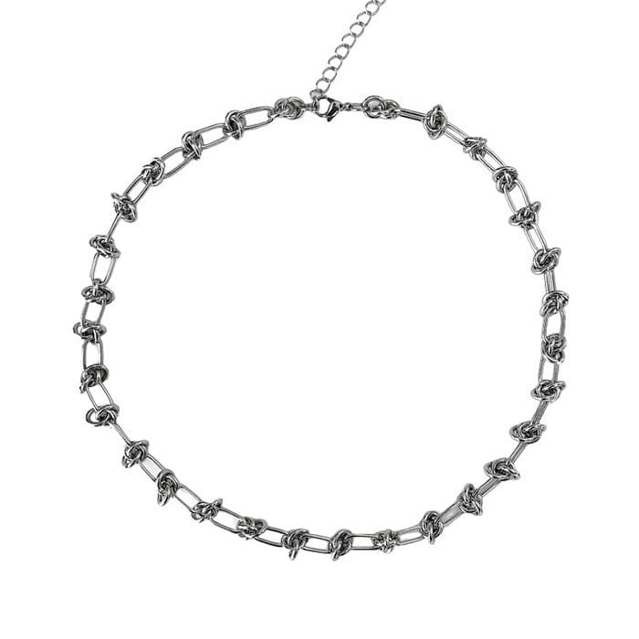 Knot Wire Choker - Standart / Silver - Necklace