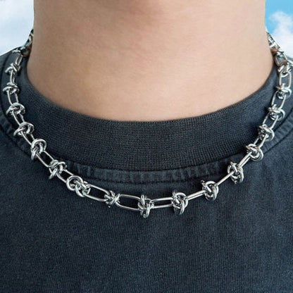 Knot Wire Choker - Standart / Silver - Necklace