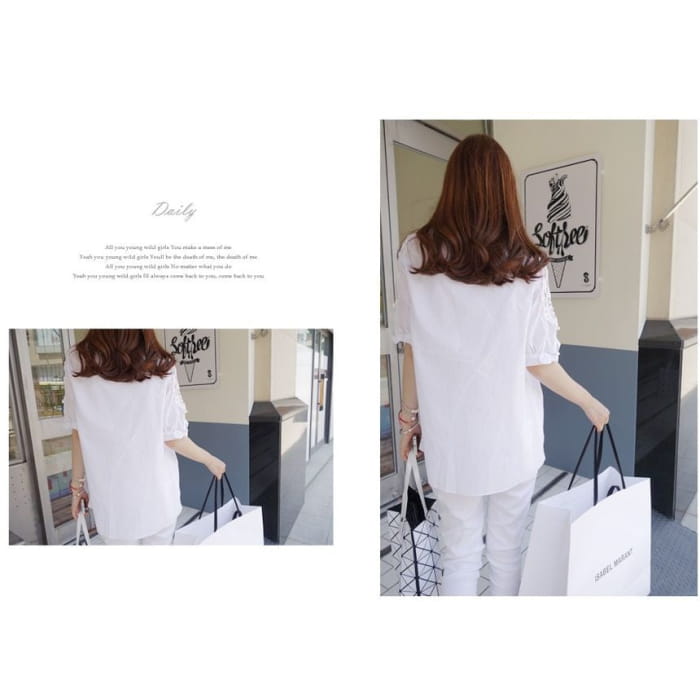 Lace Inset Blouse