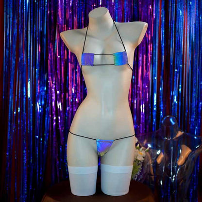 Laser Reflective Sailor Collat JK Uniform Lingerie Set