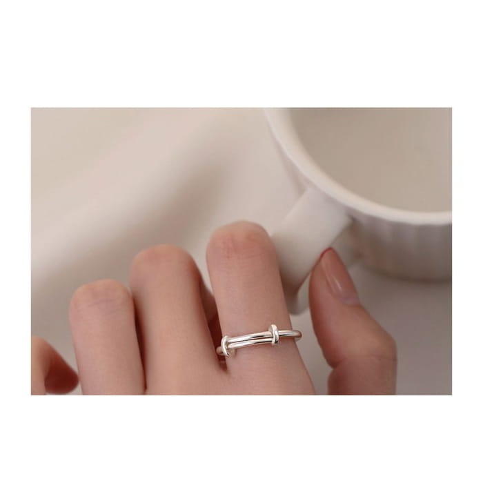 Layered Sterling Silver Ring