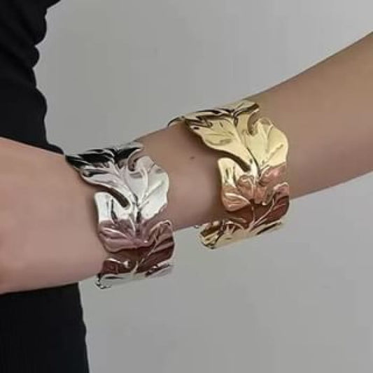 Leaf Open Bangle