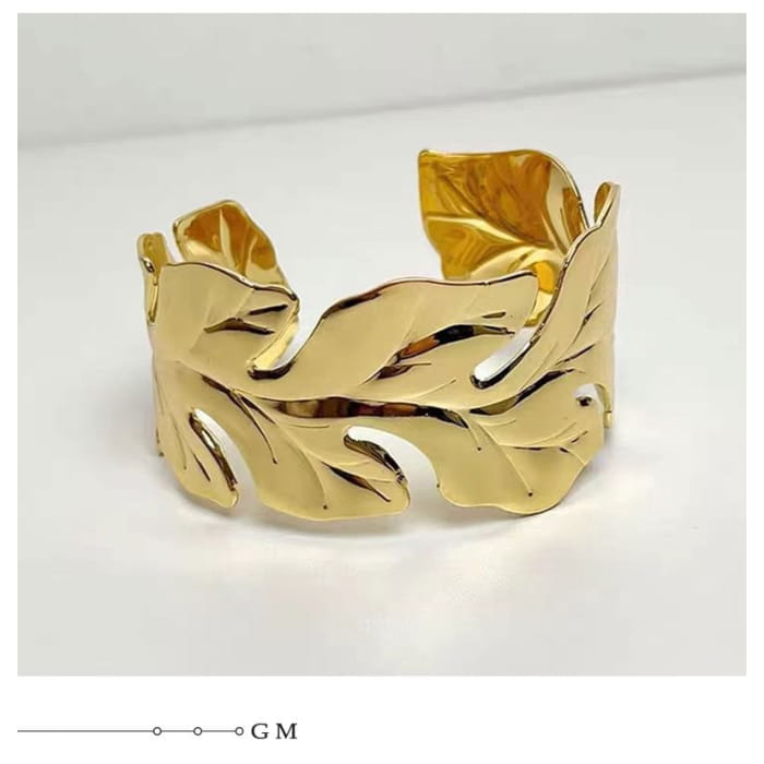 Leaf Open Bangle