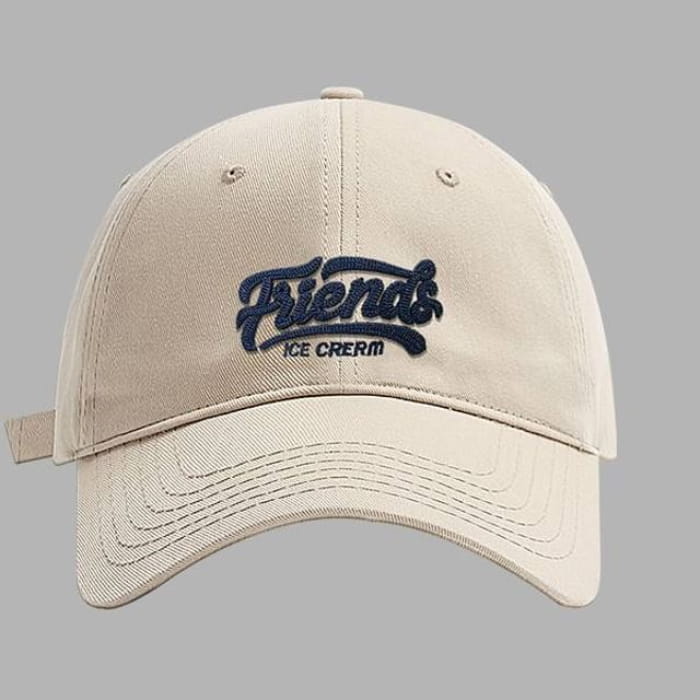 Lettering Cap - 610 - Beige / One Size