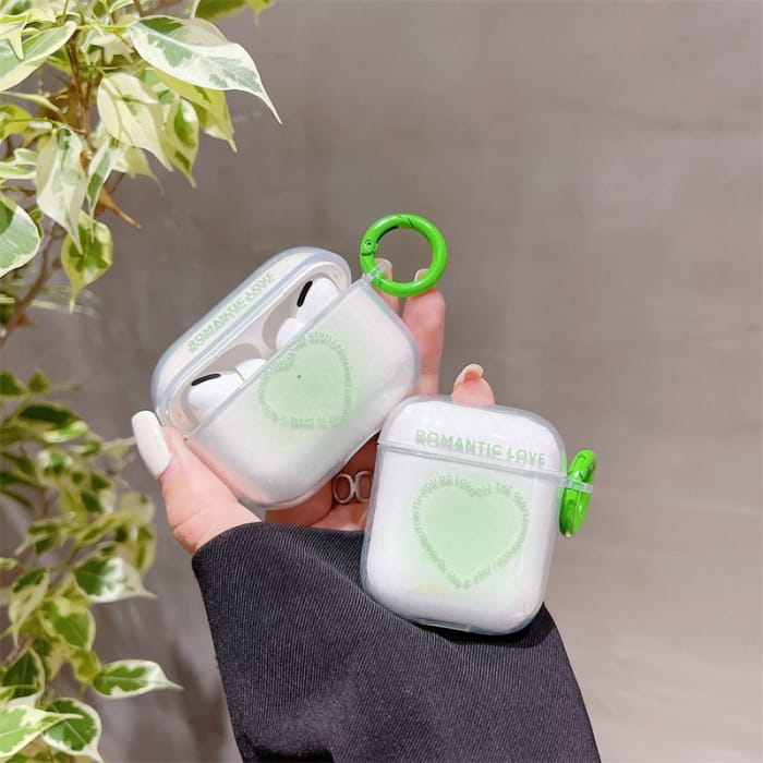 Lettering Heart AirPods / Pro Earphone Case Skin