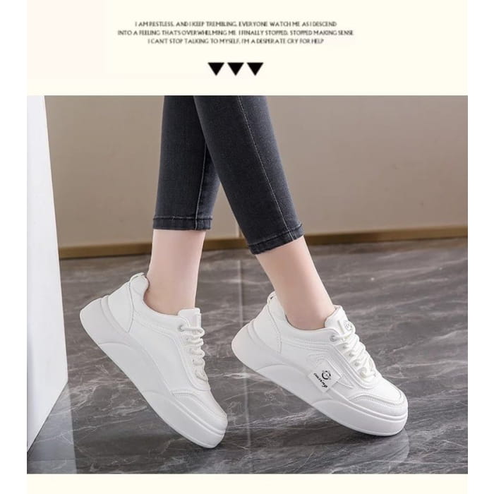 Lettering Label Platform Sneakers