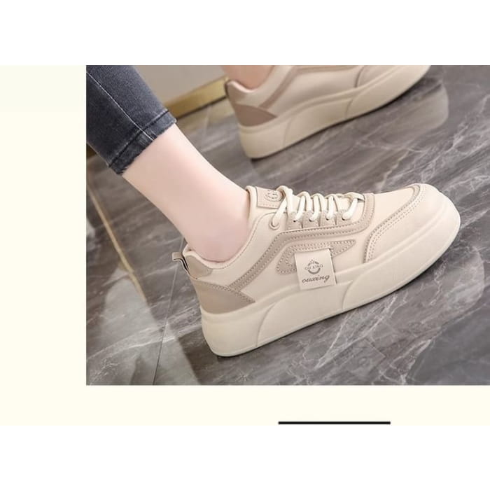 Lettering Label Platform Sneakers