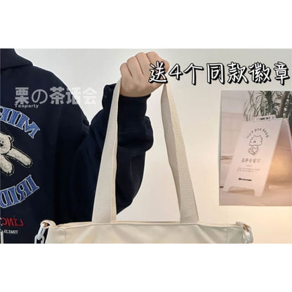 Lettering Label Top Handle Crossbody Bag - Backpacks