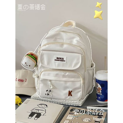 Lettering Logo Backpack / Charm / Set - With Sandwich