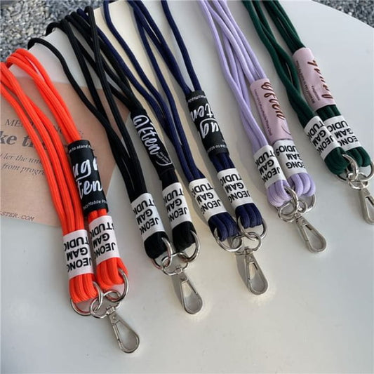 Lettering Phone Lanyard with Pad