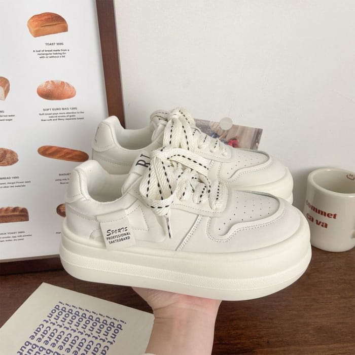 Lettering Platform Sneakers